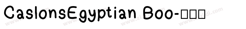 CaslonsEgyptian Boo字体转换
